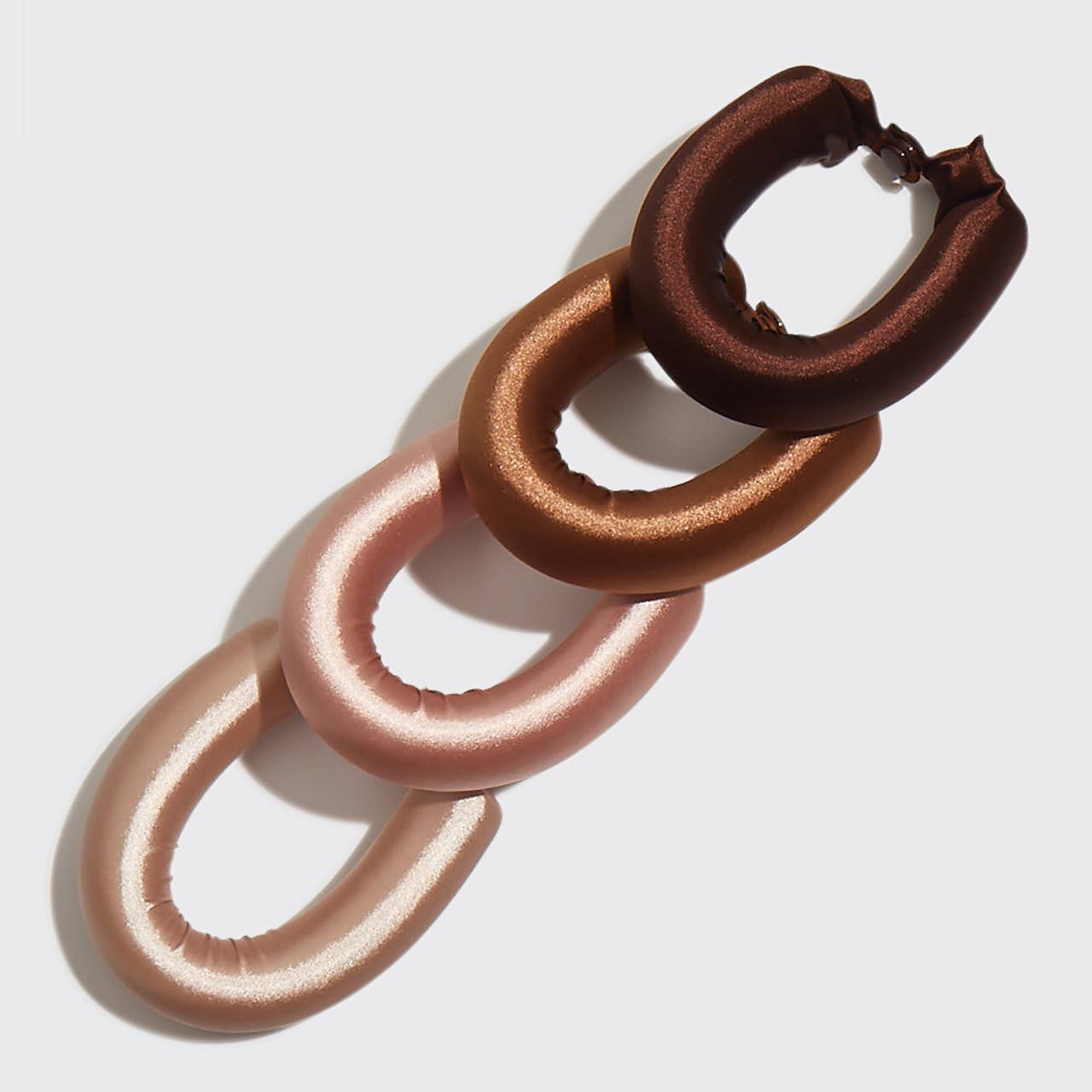 SATIN JUMBO FLEXI RODS 4 PCs- Rosewood