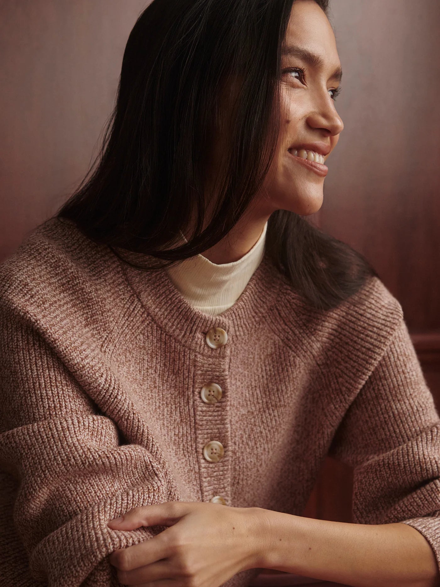 KENNINGS HALF BUTTON KNIT SWEATER