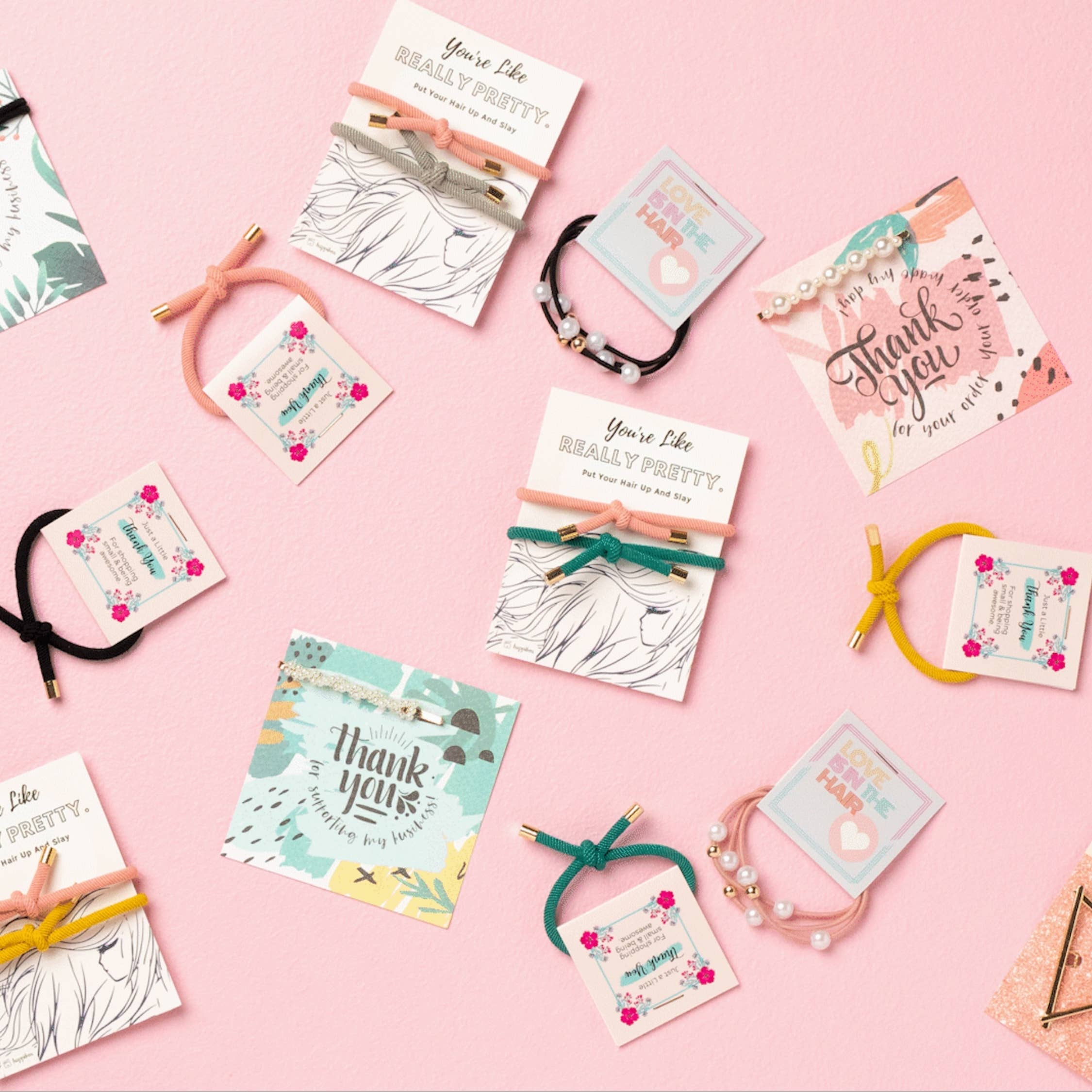 Tiny Gift Society - Really Pretty Single Hair Tie: Tan