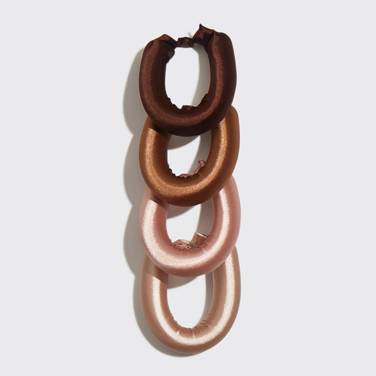 SATIN JUMBO FLEXI RODS 4 PCs- Rosewood