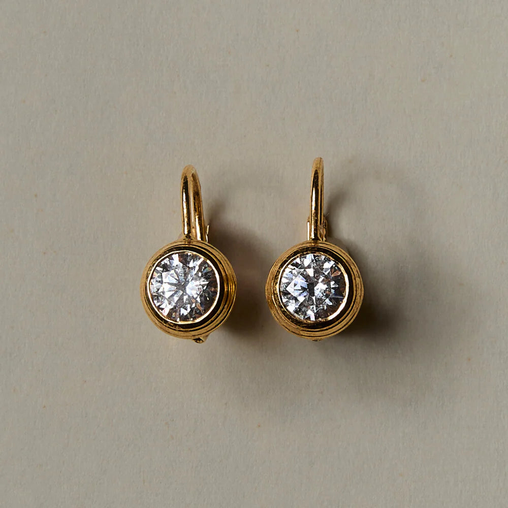 HART Bezel Drop Earrings