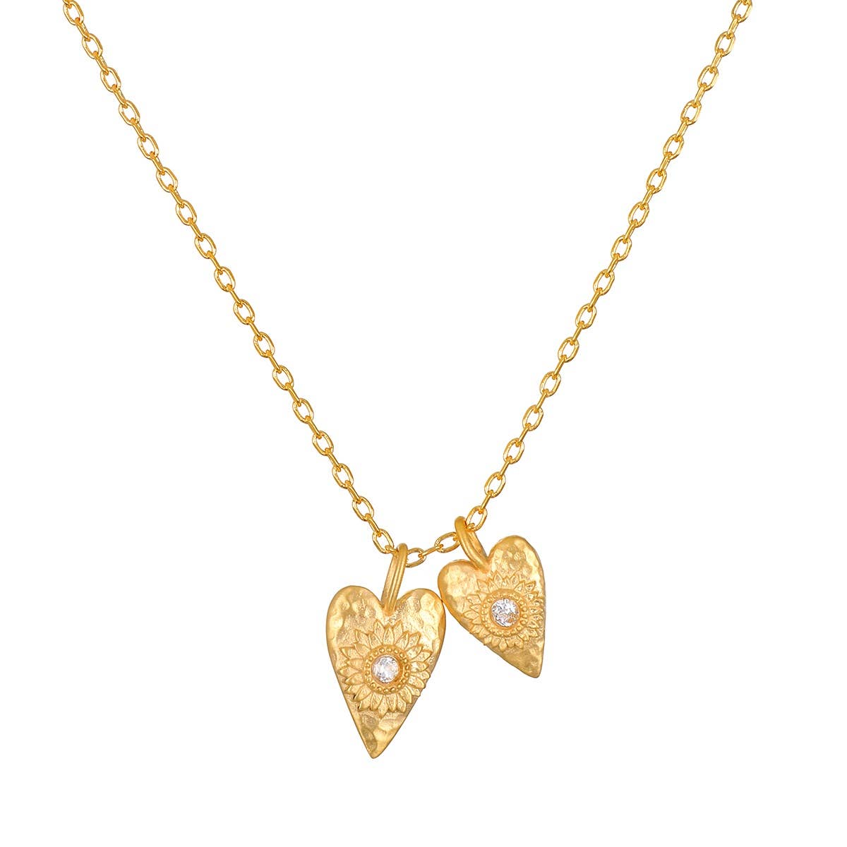 SACRED CONNECTION DOUBLE HEART NECKLACE