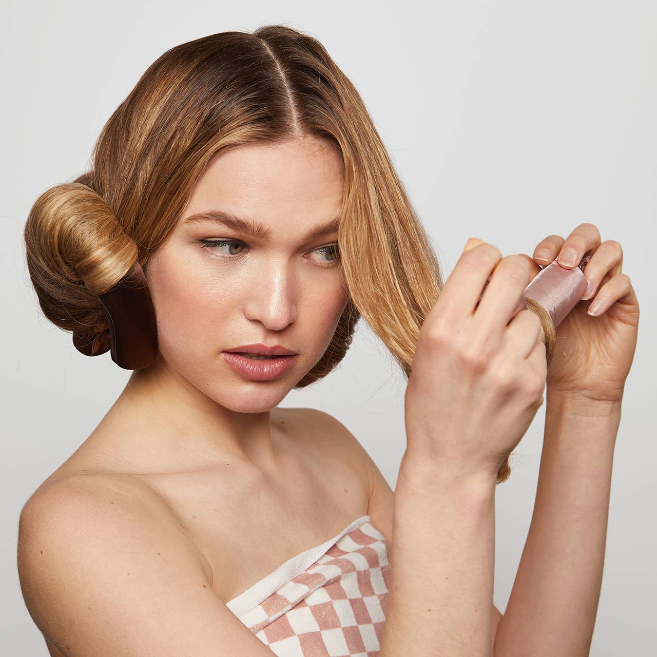 SATIN JUMBO FLEXI RODS 4 PCs- Rosewood