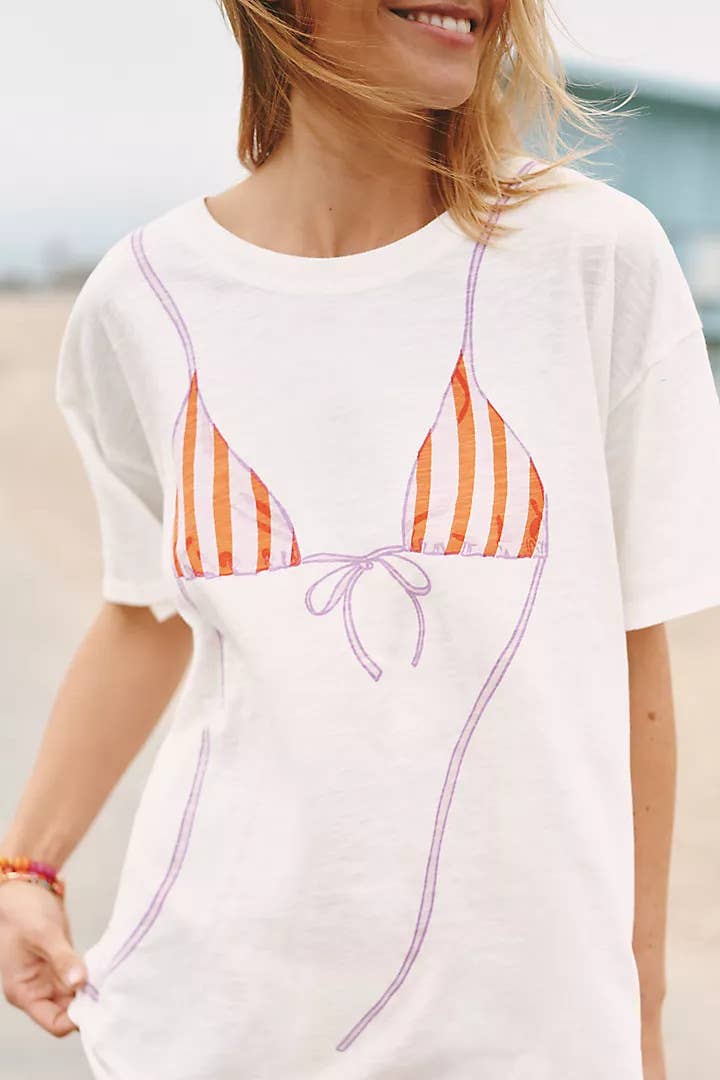 BIKINI PRINT GRAPHIC TEE