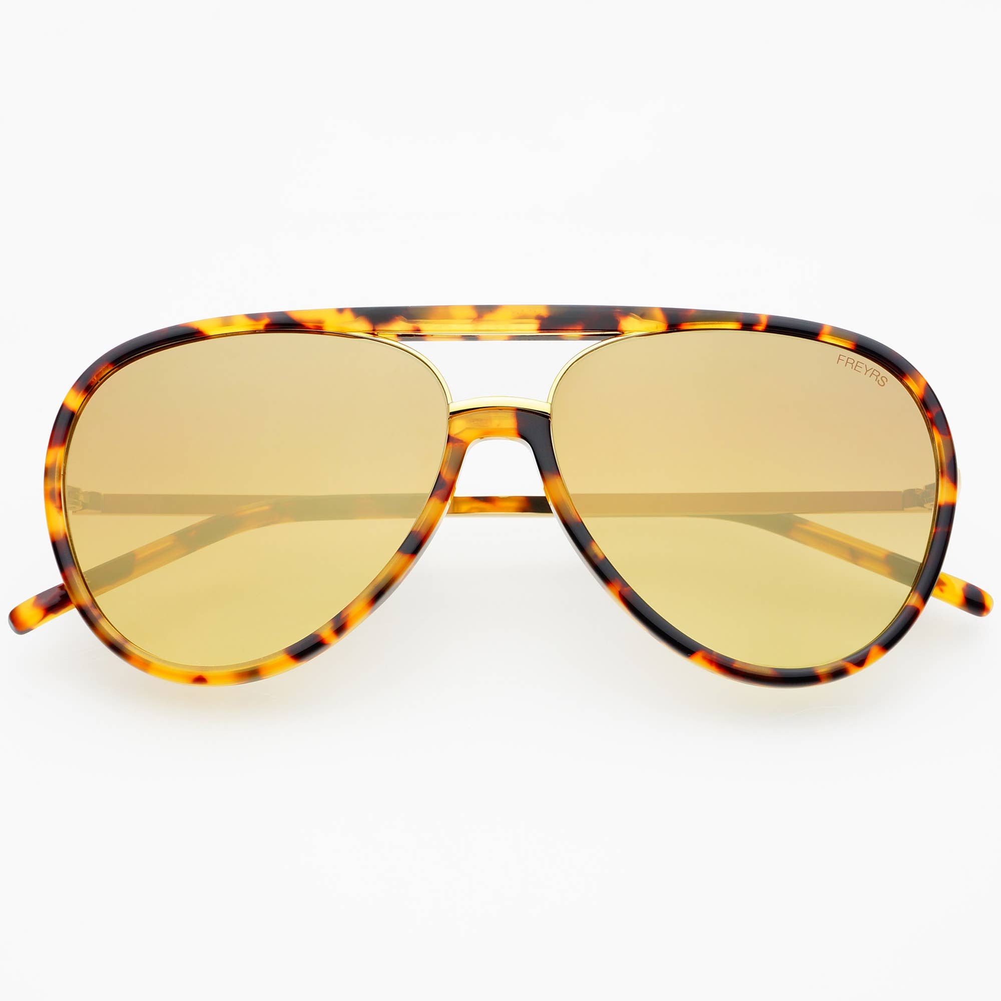 FREYRS Eyewear - Shay Aviator Sunglasses : Tortoise / Gold Mirror