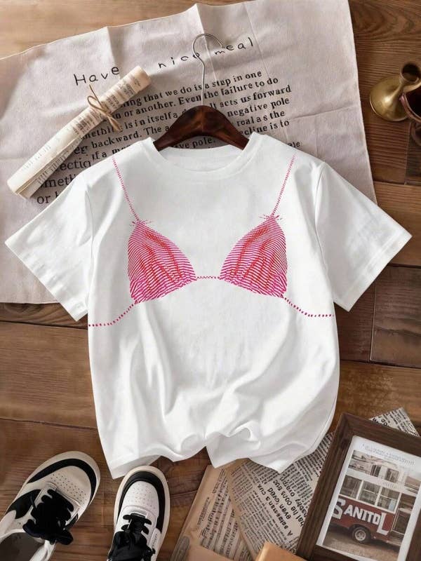 BIKINI PRINT GRAPHIC TEE