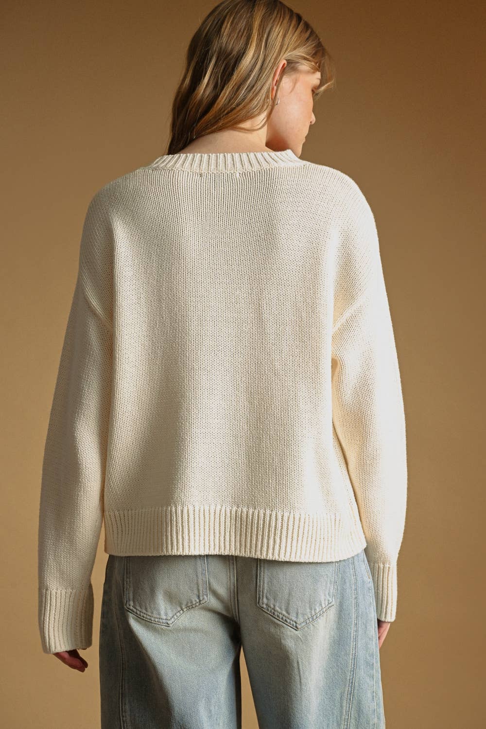 AMERICAN FLAG ROUND NECK SWEATER