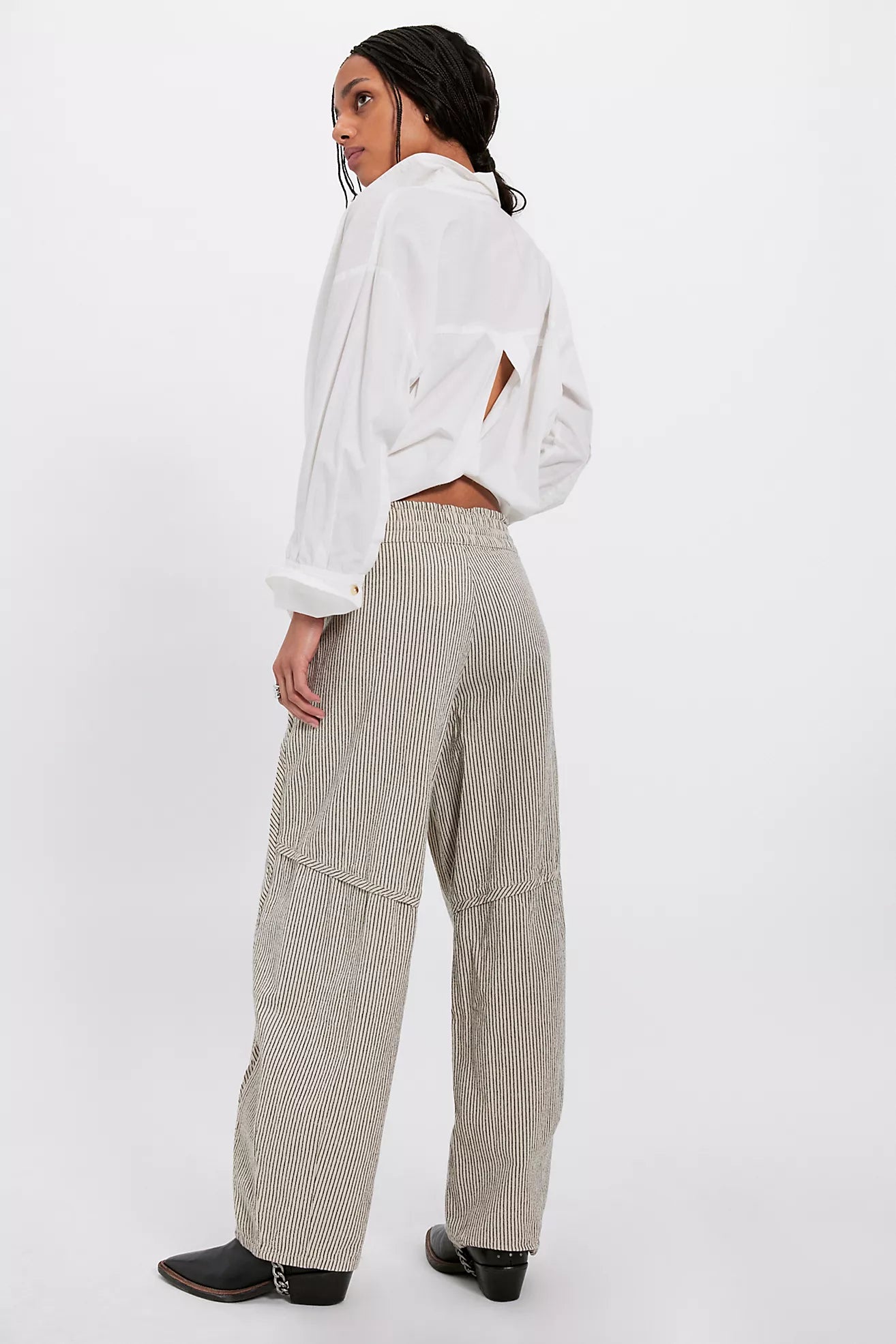 SOMETHING GOOD PULL ON BARREL PANTS