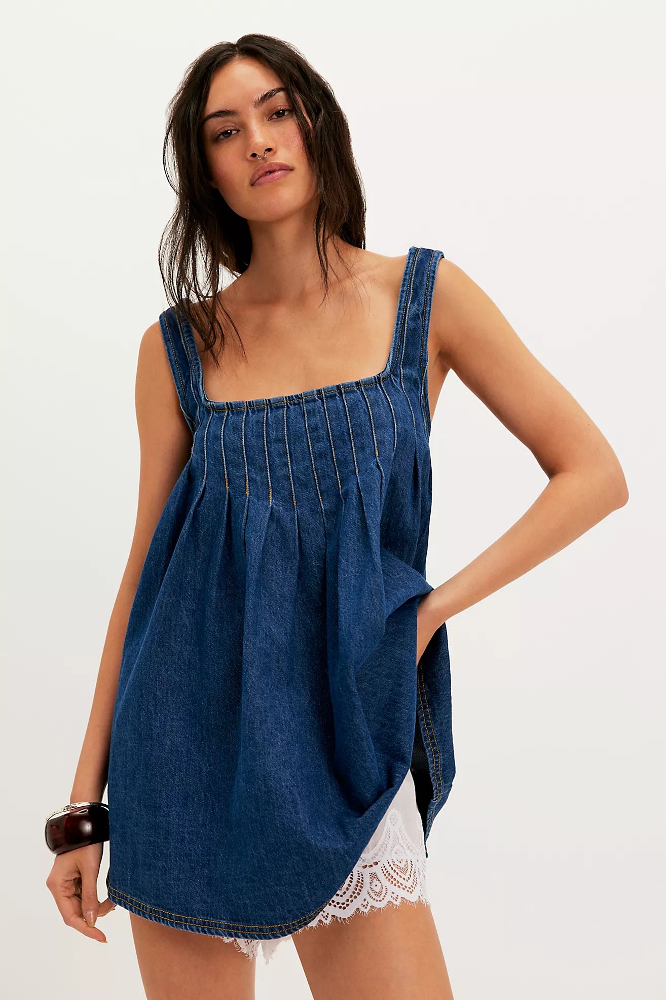 KATIE DENIM TUNIC DRESS