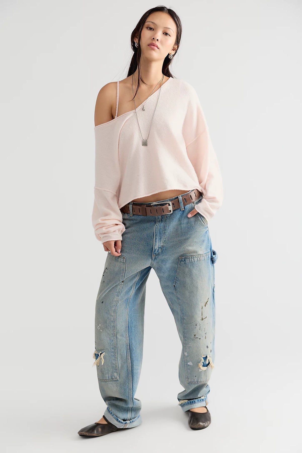 See Me V Neck Pullover Sweater