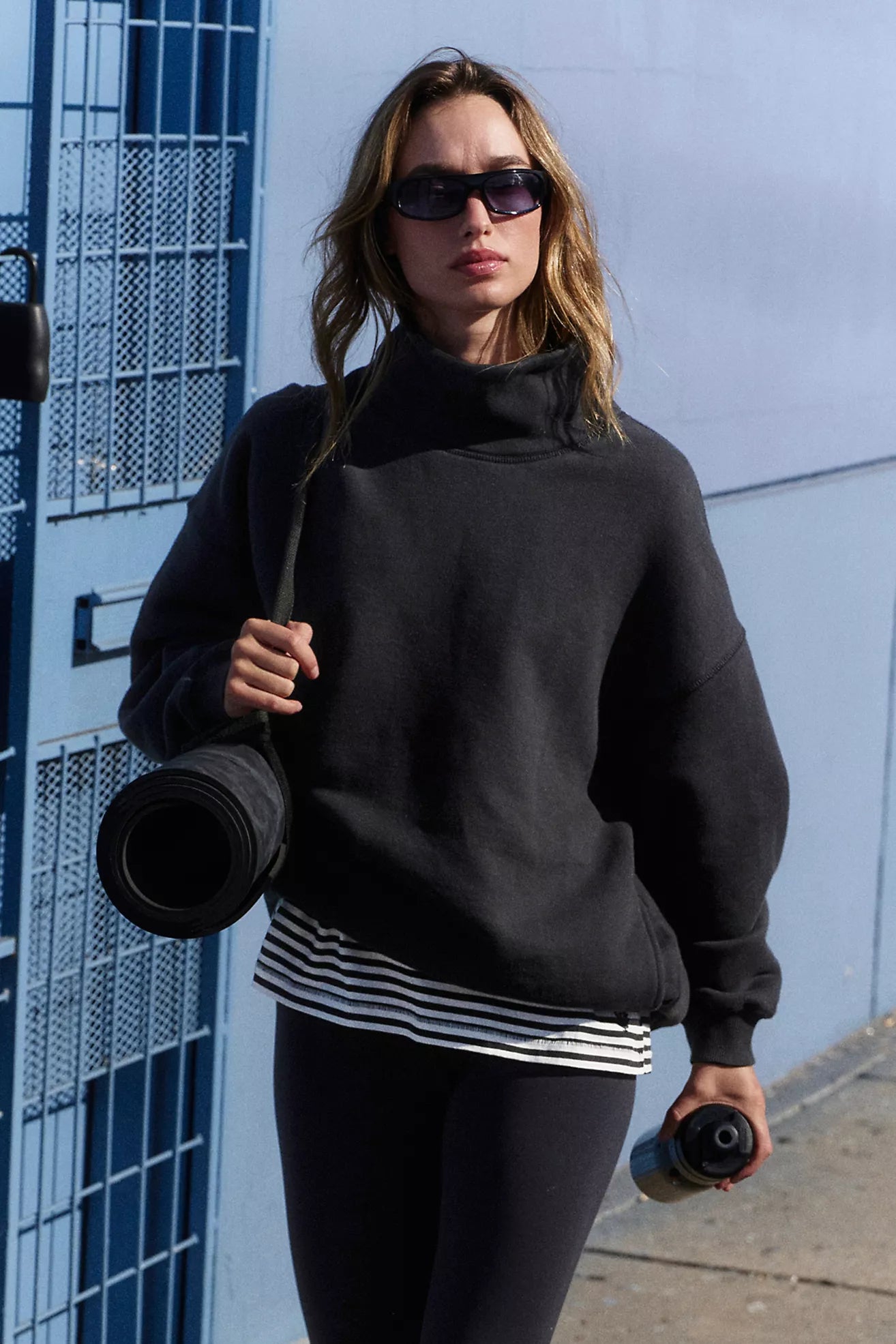 A CUT ABOVE MOCKNECK PULLOVER SWEATSHIRT