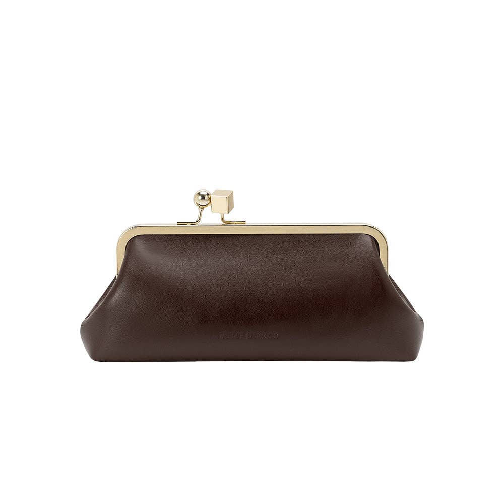 Chrissy Espresso Vegan Leather Crossbody Bag