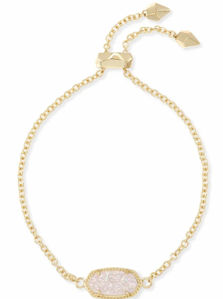 ELAINA GOLD ADJUSTABLE BRACELET in iridescent drusy
