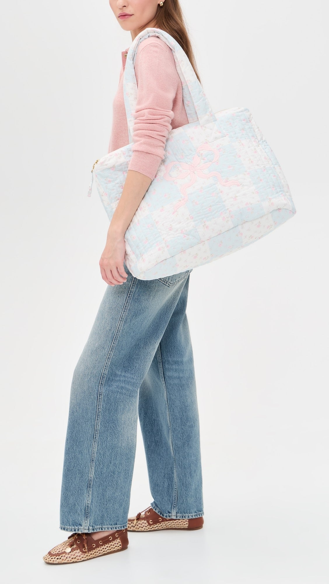 AJA QUILTED BOW WEEKENDER BAG