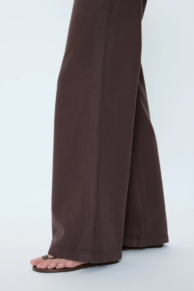 JADYN LOW SLUNG PALAZZO JEANS in bruna