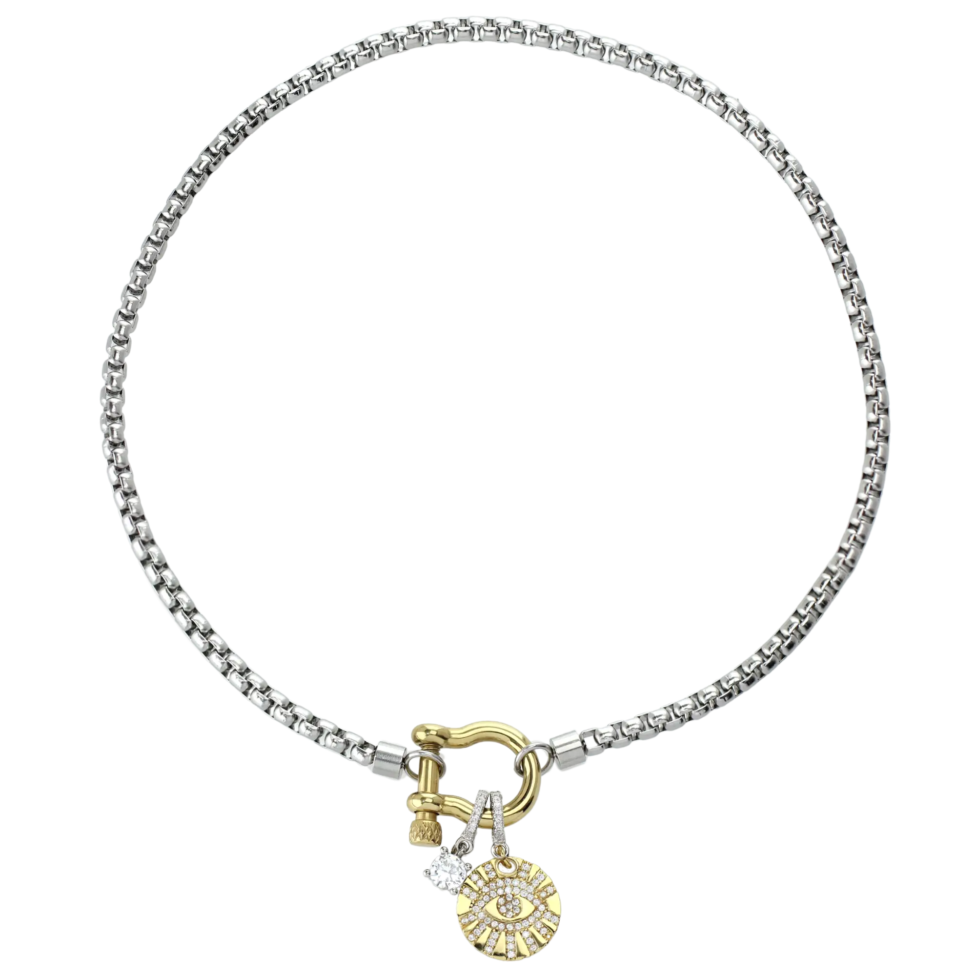 SOLITAIRE CLIP ON CHARM