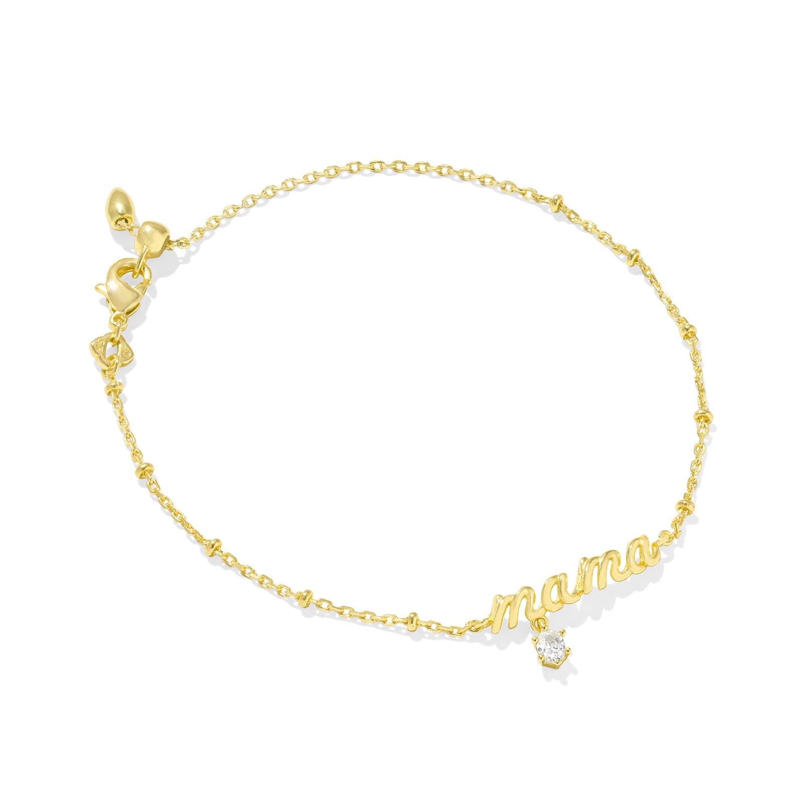MAMA CRYSTAL DELICATE CHAIN BRACELET