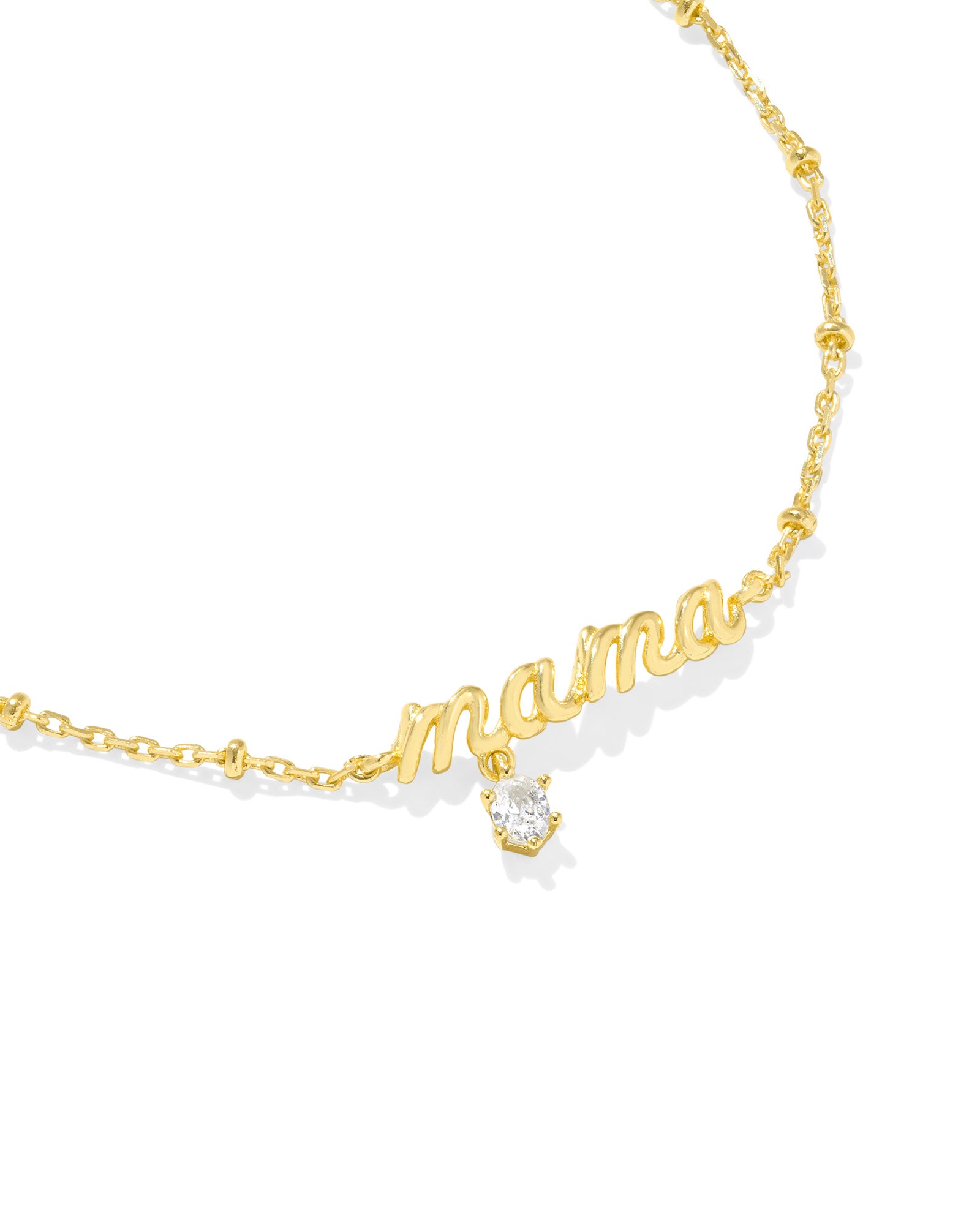 MAMA CRYSTAL DELICATE CHAIN BRACELET