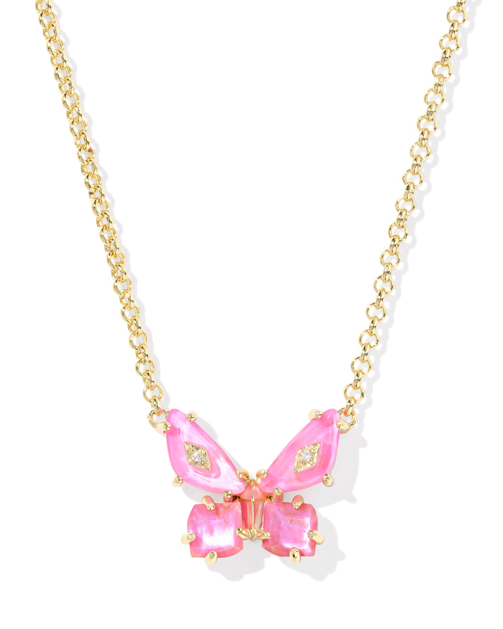 BIANCA BUTTERFLY PENDANT GOLD NECKLACE