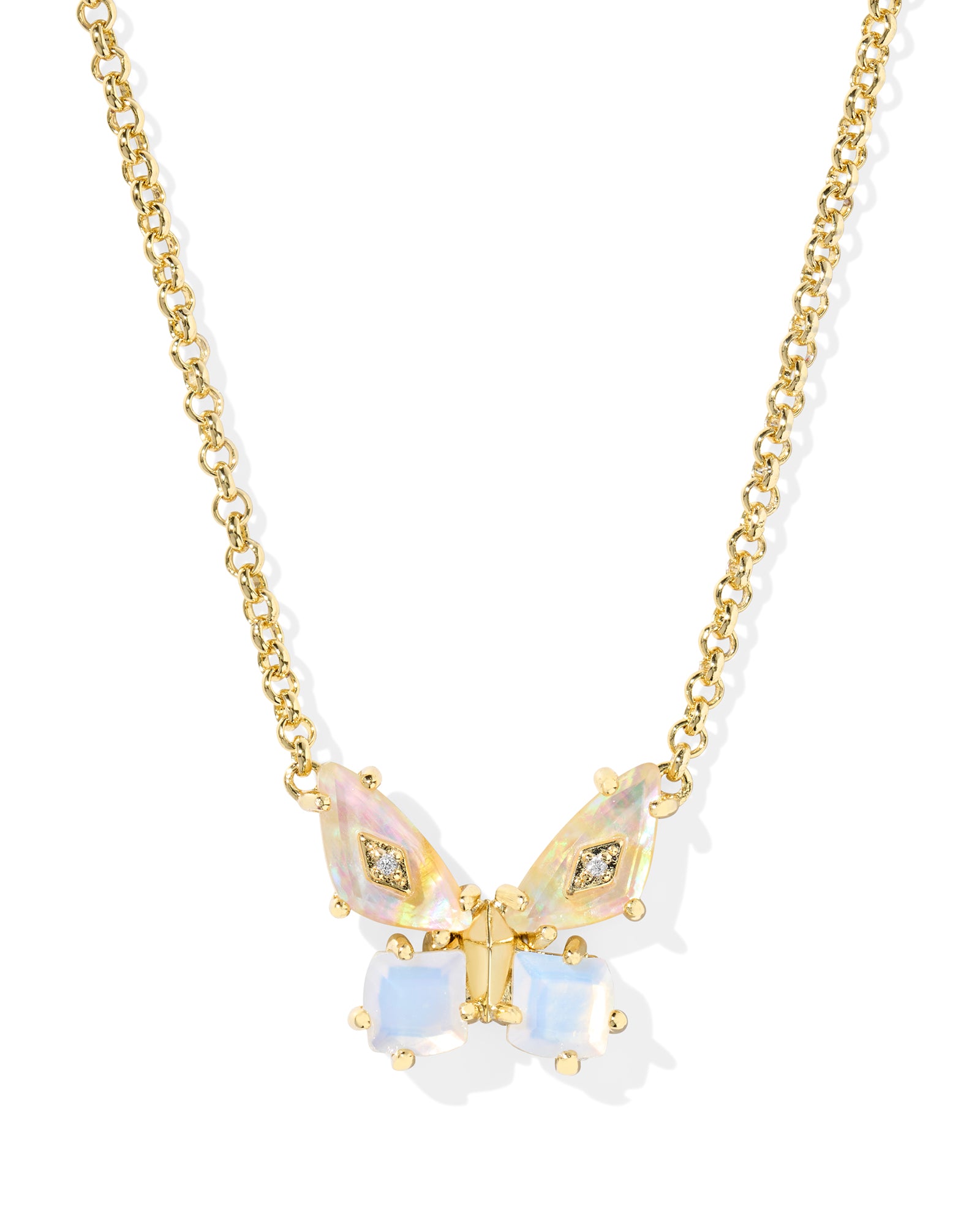 BIANCA BUTTERFLY PENDANT GOLD NECKLACE