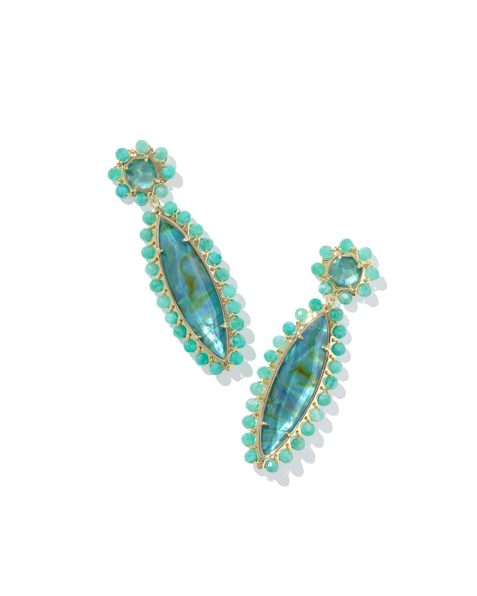 GENEVIEVE BEADED STATEMENT EARRINGS