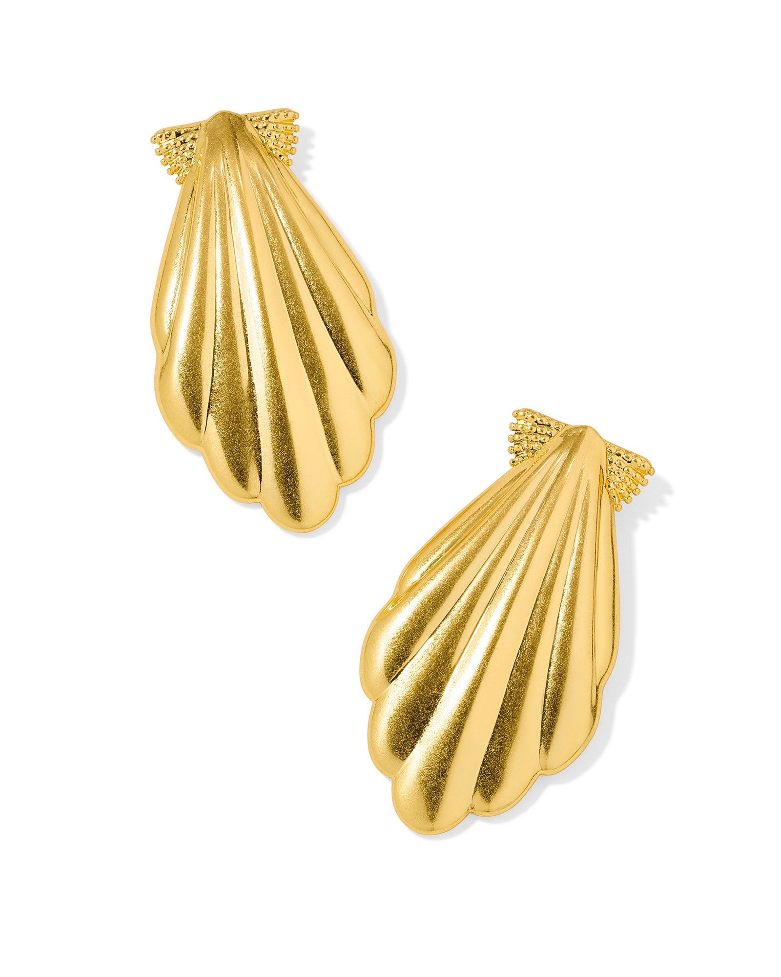ALEXA METAL GOLD STATEMENT EARRINGS