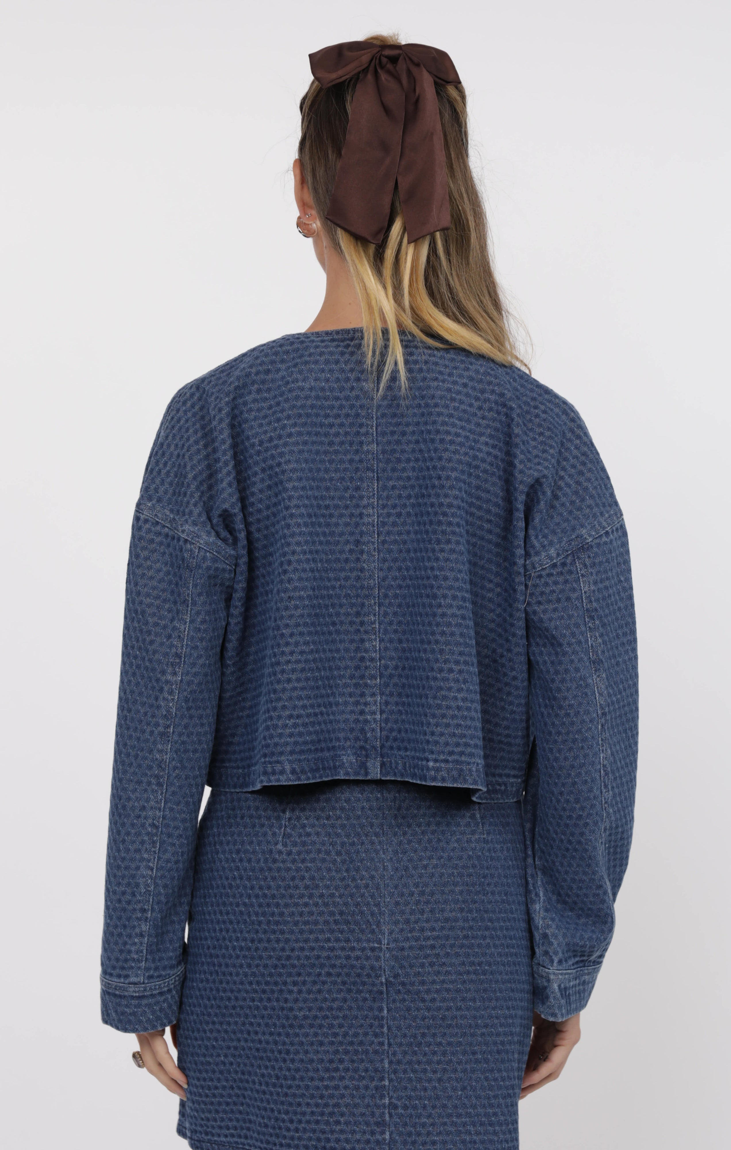 CHANCES JACQUARD DENIM JACKET