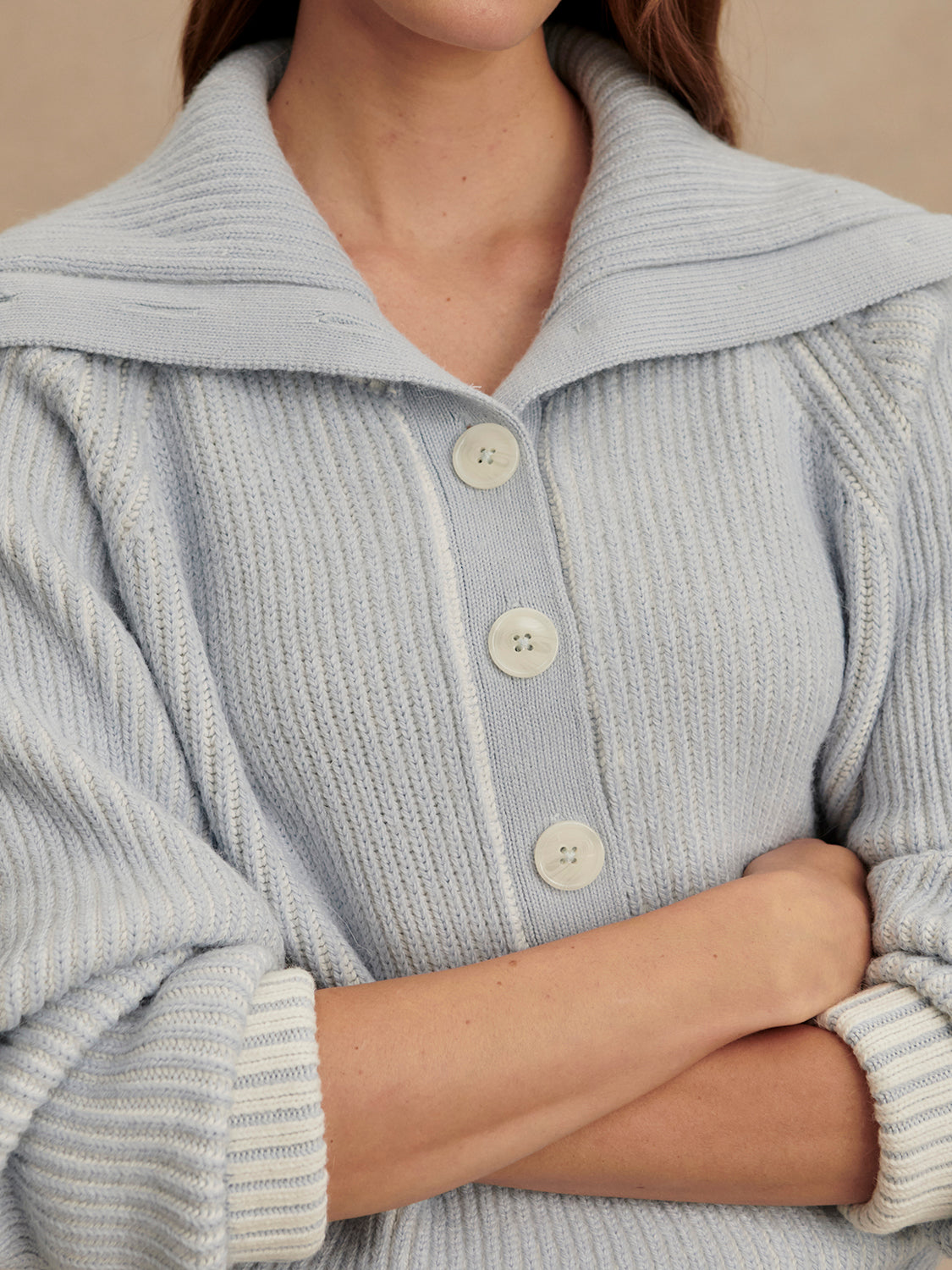 FILEY PLATED HENLEY SWEATER