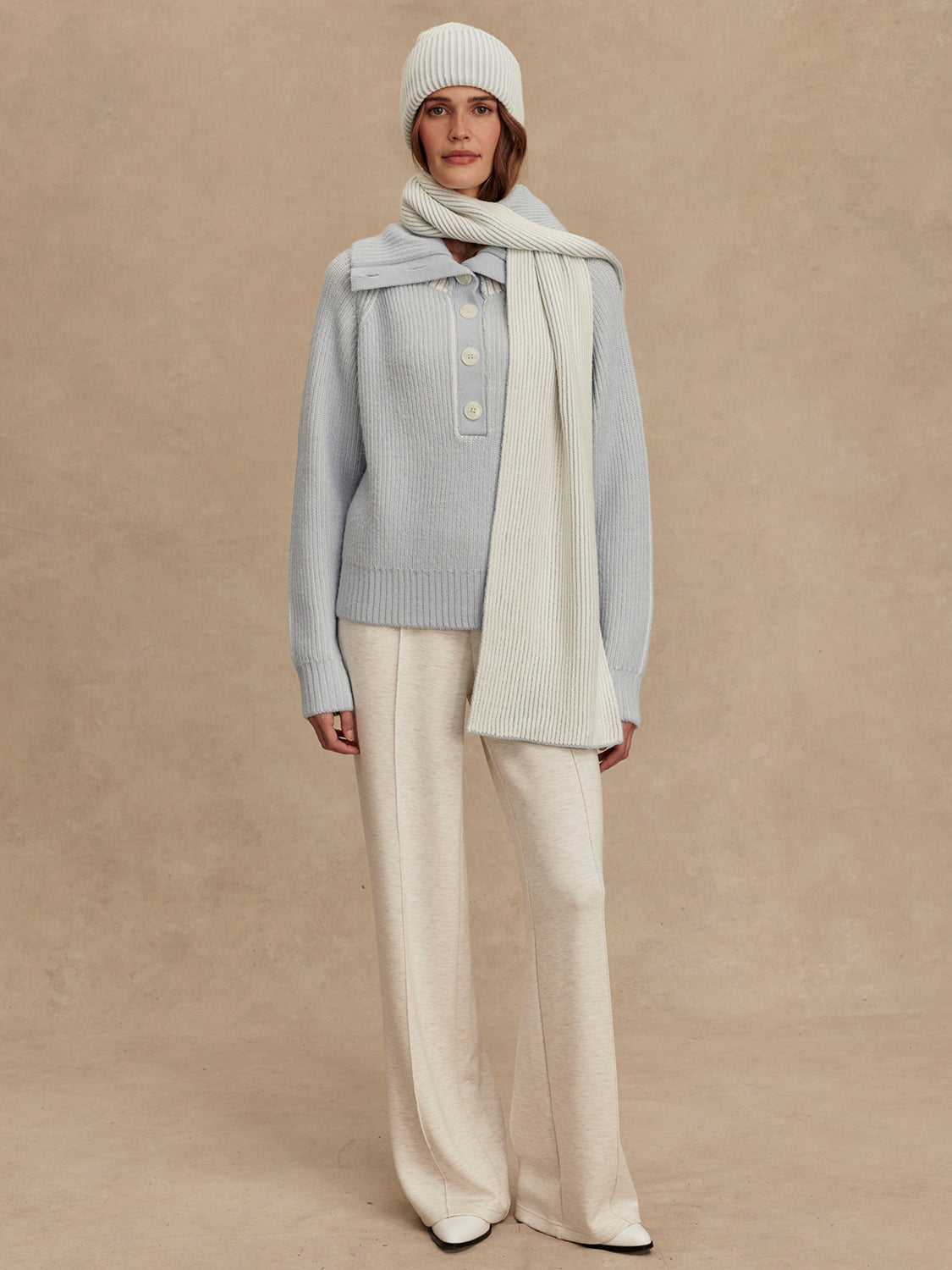 FILEY PLATED HENLEY SWEATER