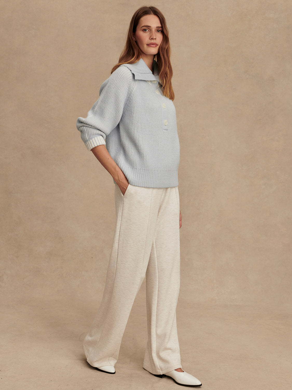 FILEY PLATED HENLEY SWEATER