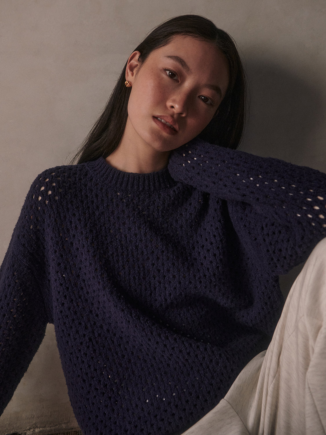 GRADY BOUCLE KNIT SWEATER