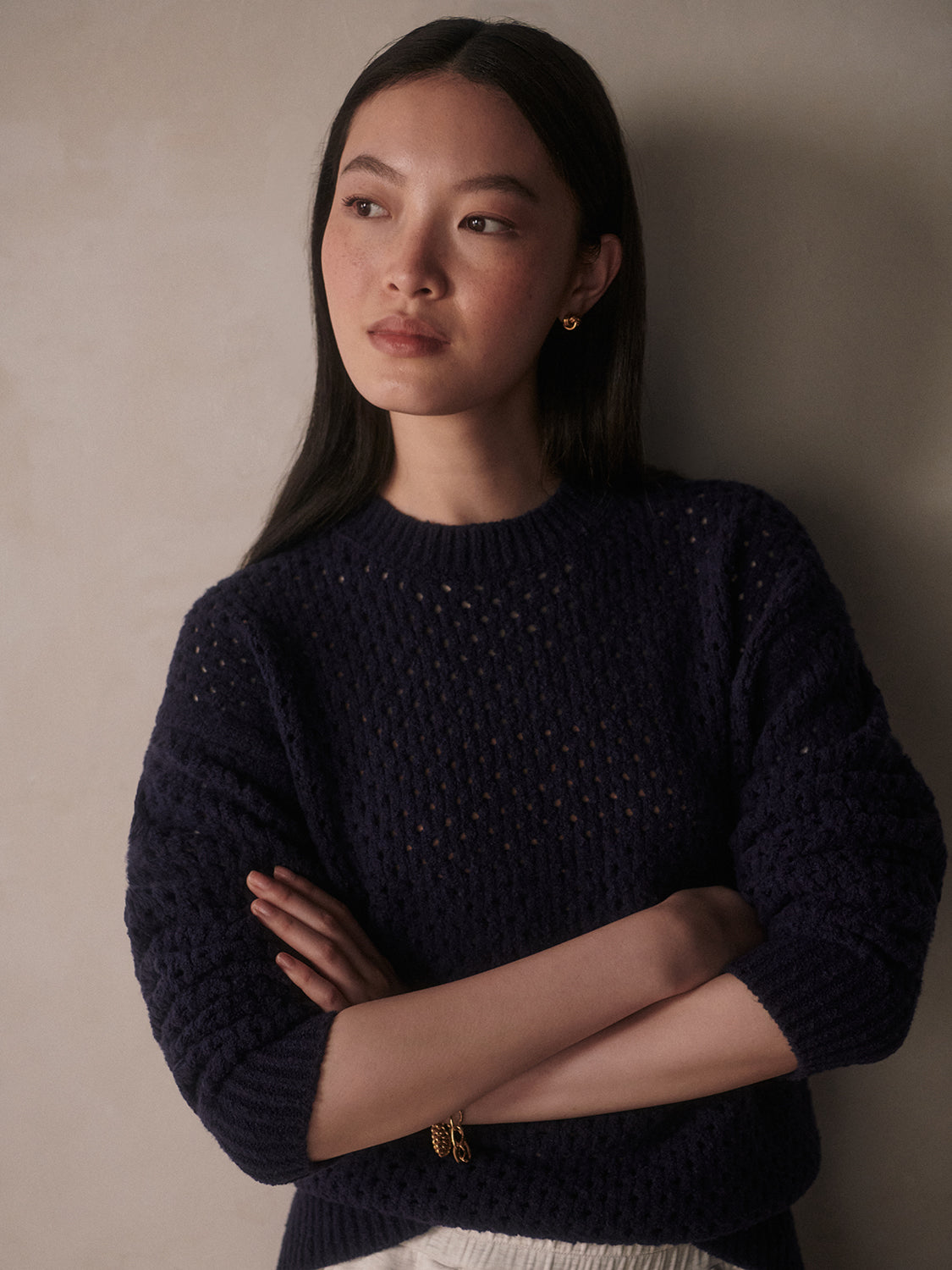 GRADY BOUCLE KNIT SWEATER