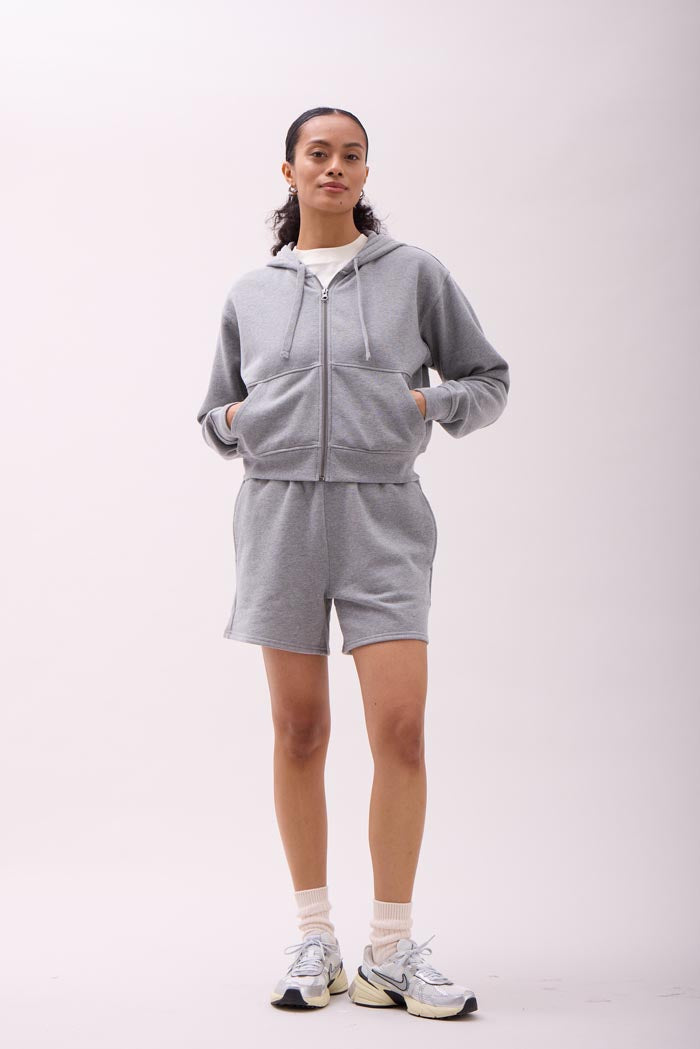 RECYCLED FLEECE ZIP HOODIE