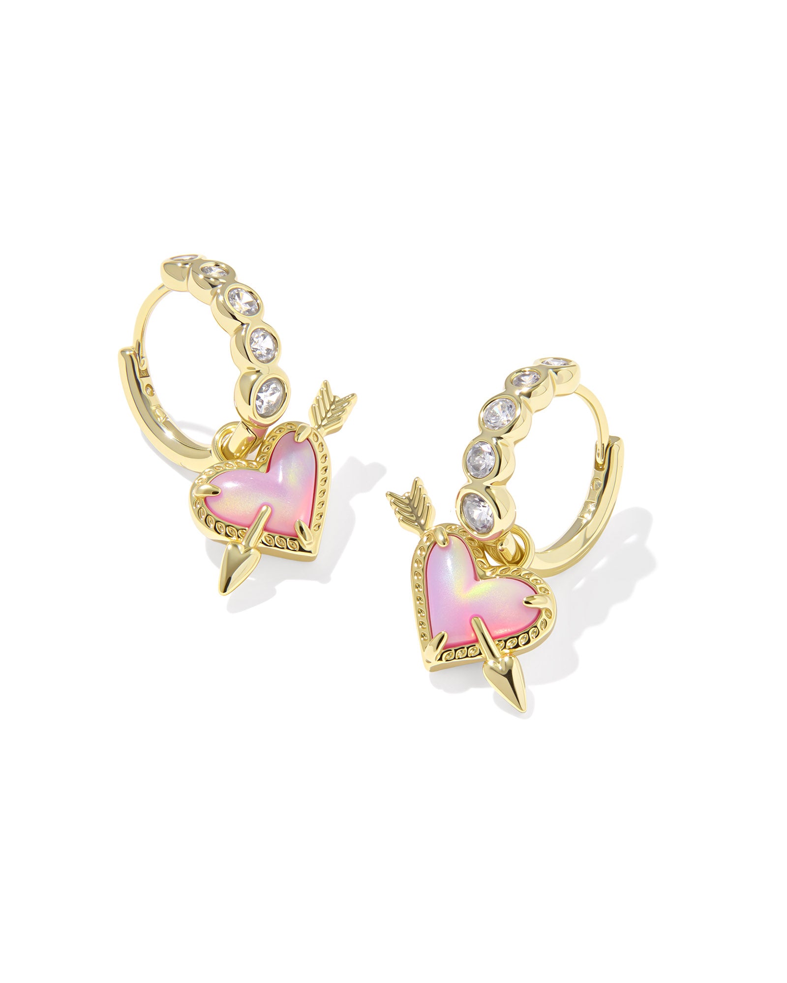 ARI HEART ARROW CONVERTIBLE EARRINGS