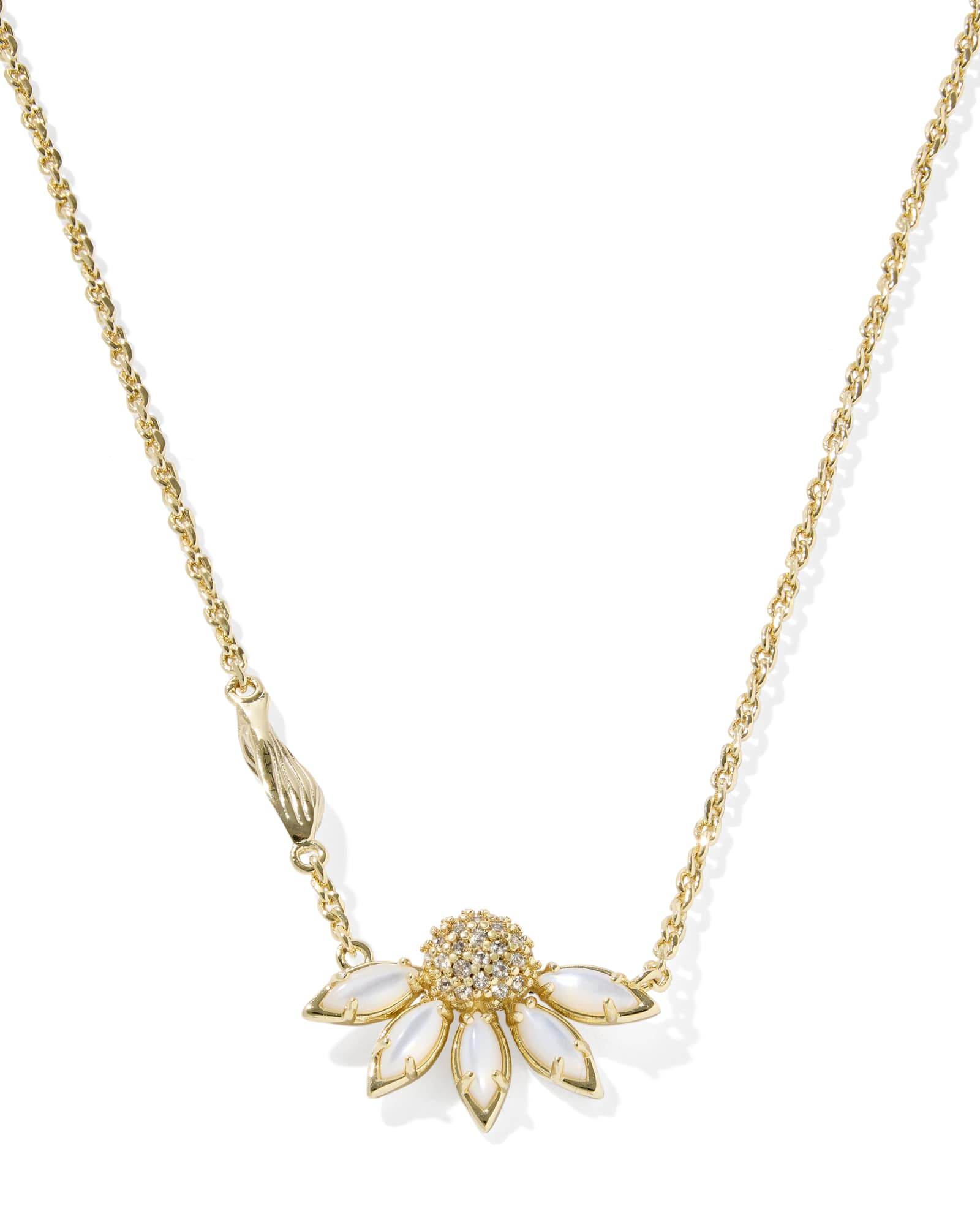 ANYA FLOWER STUD NECKLACE