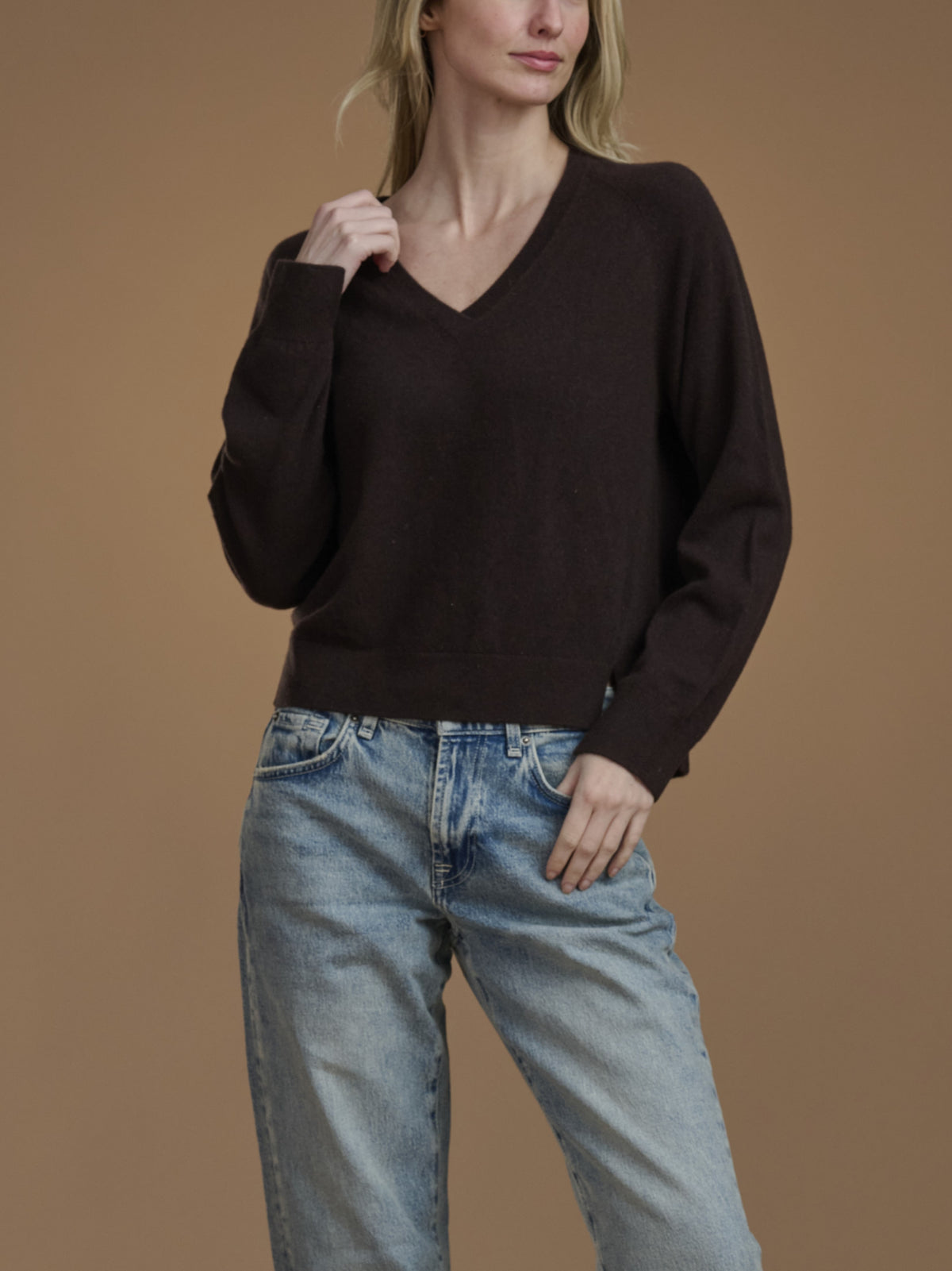 Tori V Neck Cashmere Sweater