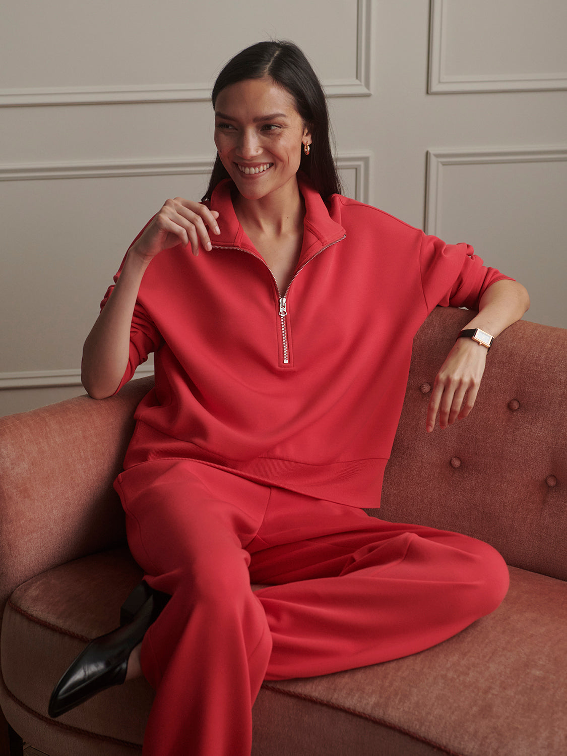 Mavis Mock Neck Sweatershirt
