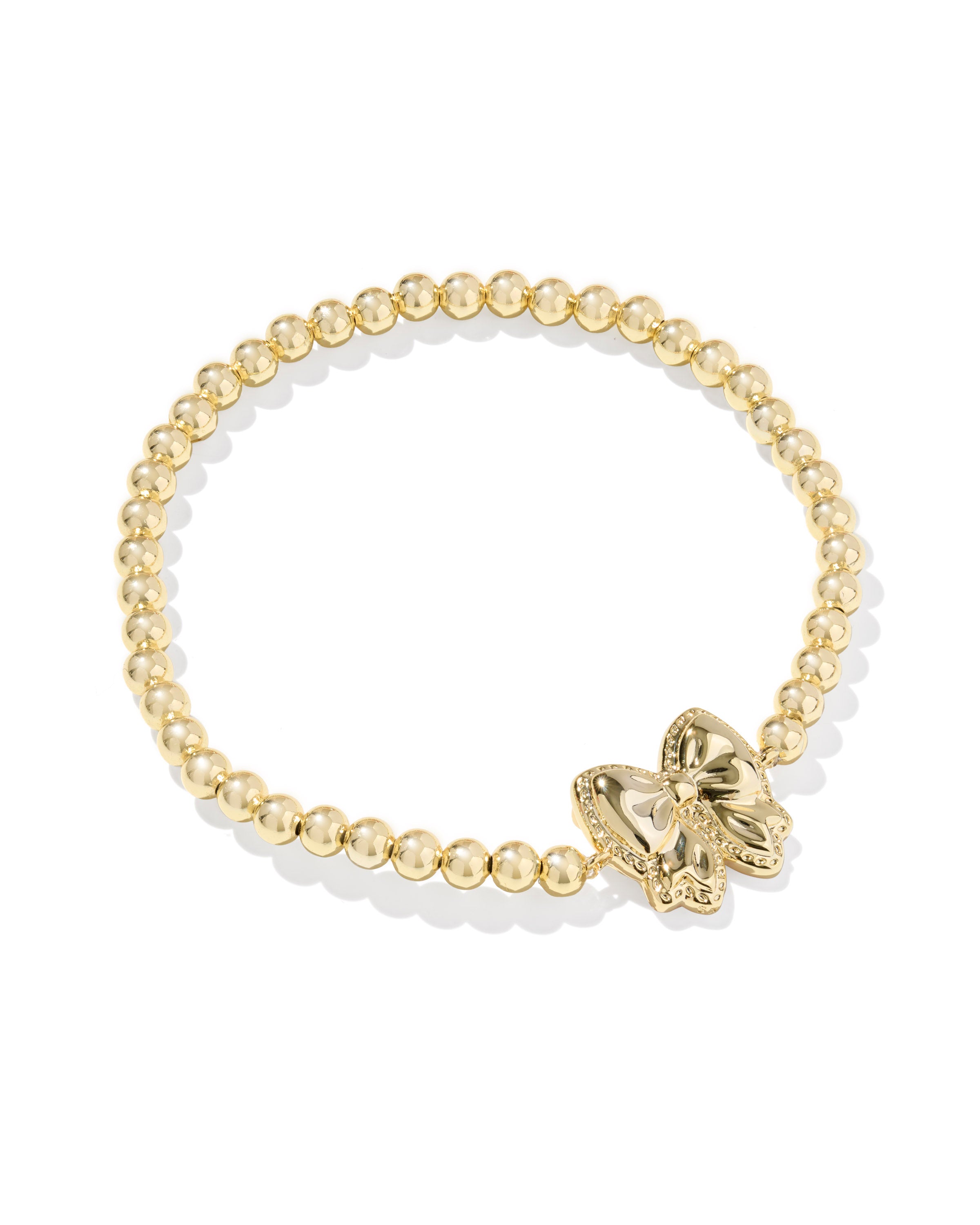 HALEY BOW GOLD STRETCH REVERSIBLE BRACELET