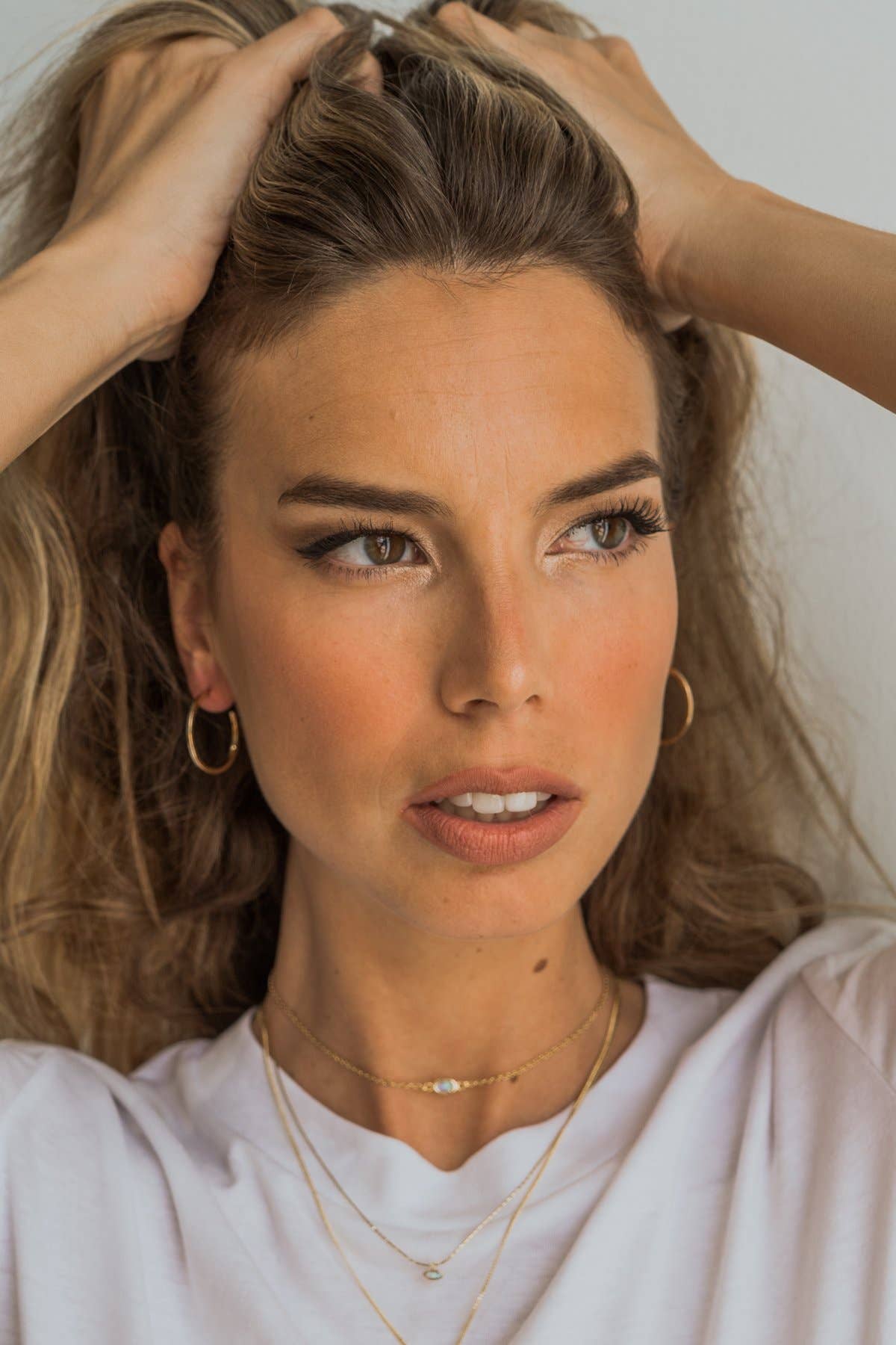 THIN HAMMERED HOOPS MINI