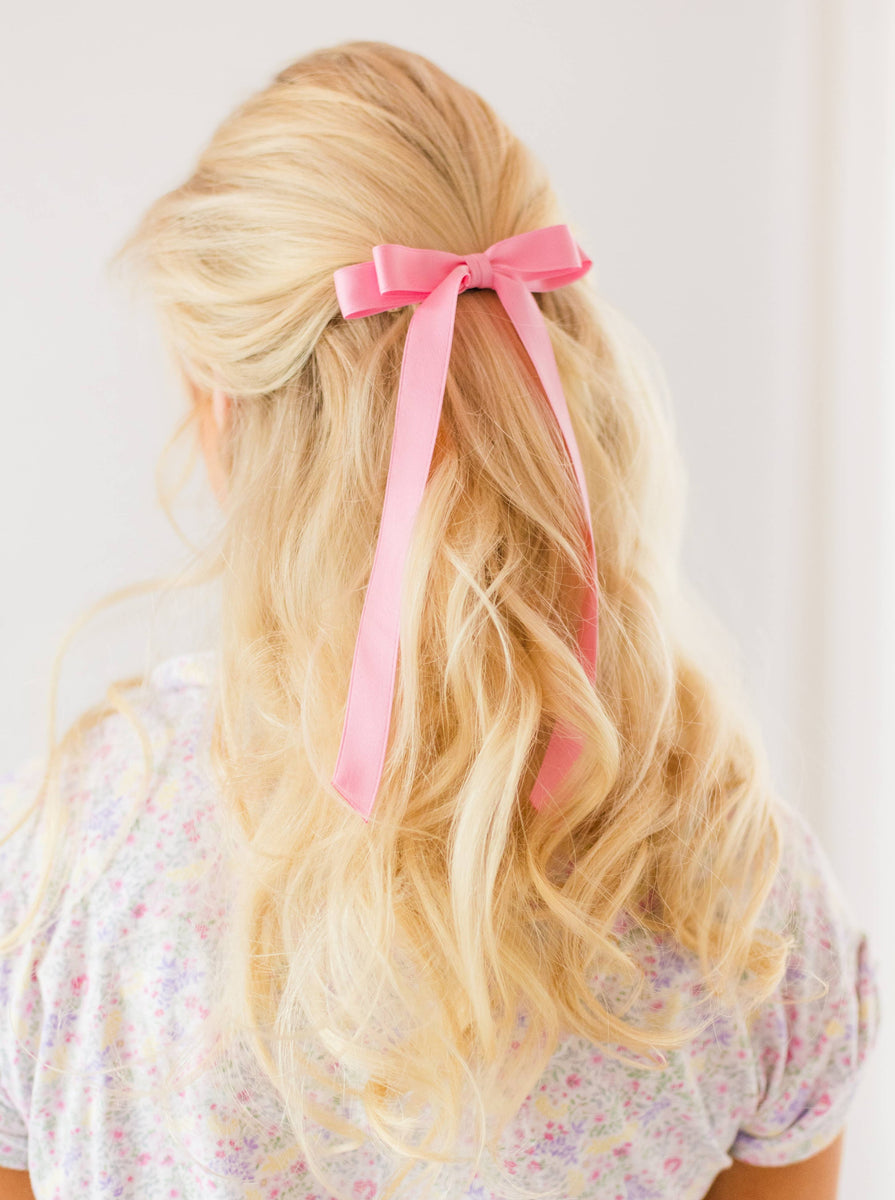 MICRO ALICE MATTE SATIN BOW BARRETTE – Half Past Three