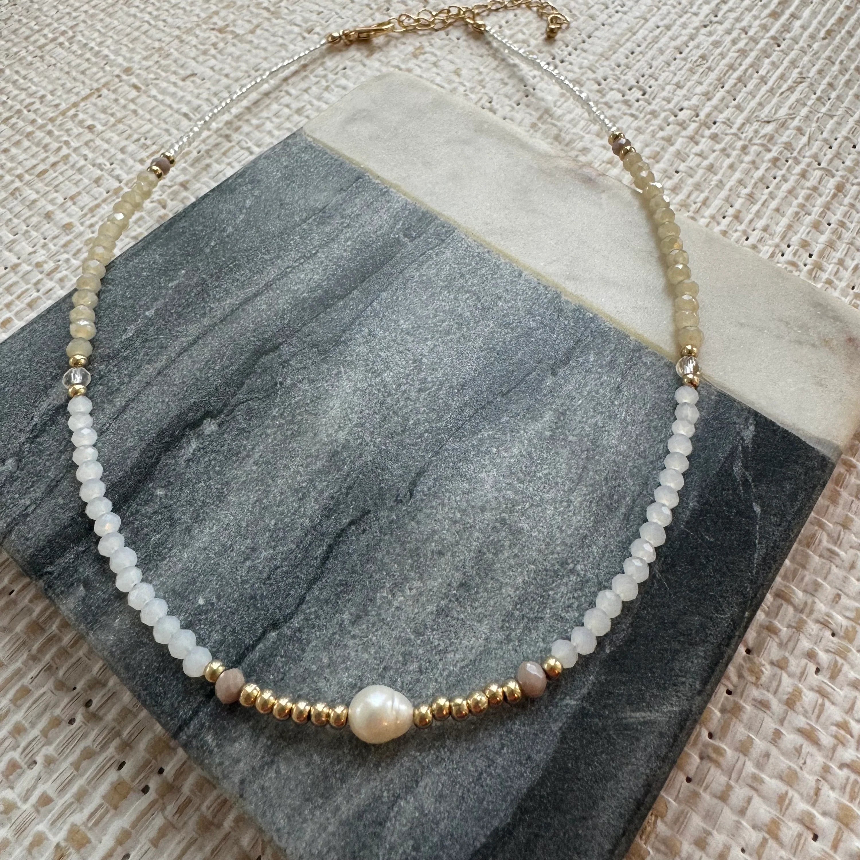 White Sands Beaded Necklace