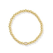  MINI ELAINA GOLD STRETCH BRACELET in iridescent drusy