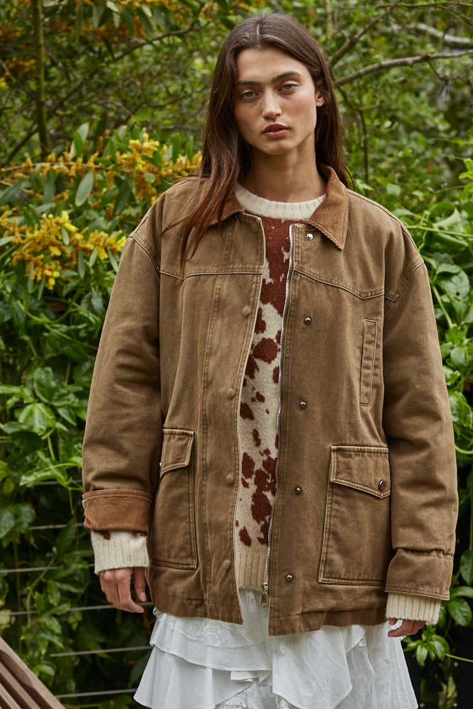 Collared Zip-Up Jacket