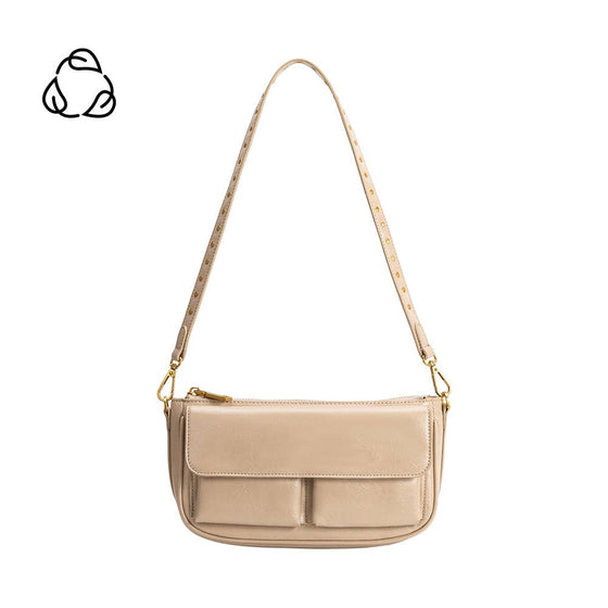 MELIE BIANCO - ARIA MUSHROOM RECYCLED VEGAN SHOULDER BAG