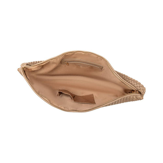 MELIE BIANCO - RAQUEL XL RECYCLED SHOULDER BAG - mushroom