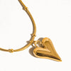 BAY 18K GOLD NON-TARNISH HEART NECKLACE