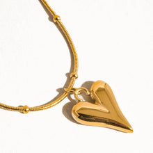  BAY 18K GOLD NON-TARNISH HEART NECKLACE