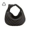 MELIE BIANCO - BRIGITTE LARGE STUDDED SHOULDER BAG -black