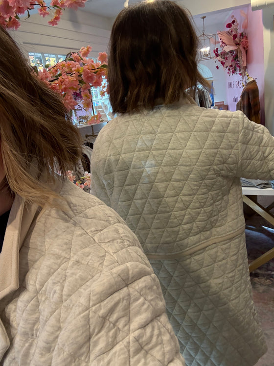 QUILTED LONGLINE JACKET