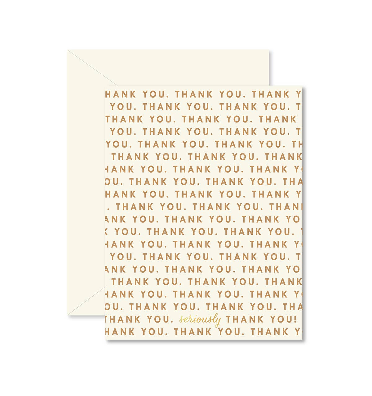 Ginger P. Designs - Repeating Thank You Greeting Card